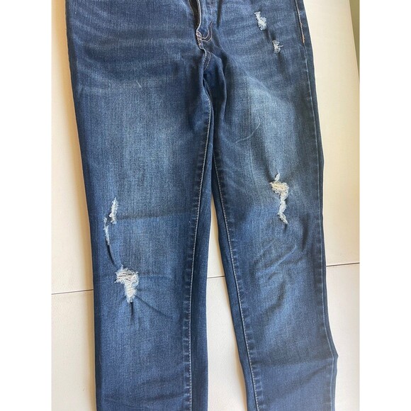 Aeropostale Women's Jeans AERO Distressed High Rise y2k Size 4 (27) Straight Leg - Picture 6 of 9
